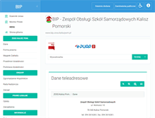 Tablet Screenshot of bip.zoss.kaliszpom.pl